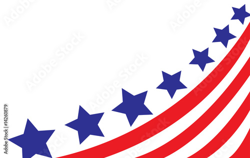 USA flag in style vector
