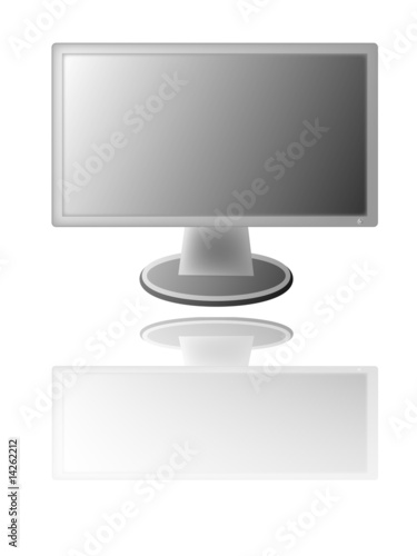 Illustration of widecreen LCD monitor