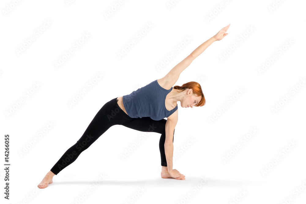 Woman Practising Yoga Exercise