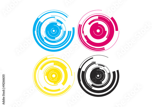 cmyk circles