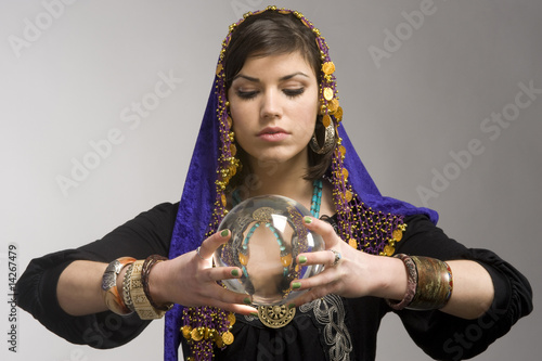 Fortune-teller with Crystal Ball photo