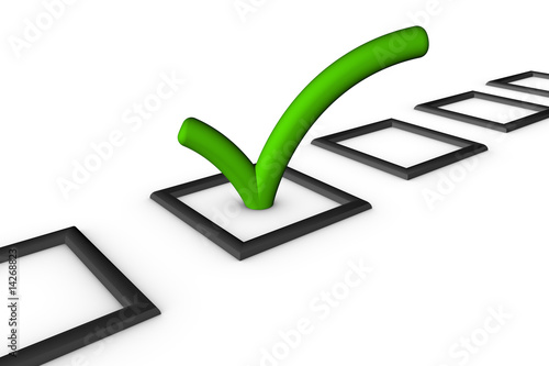 Quadro em tela Check List