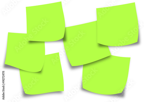 Postits grün