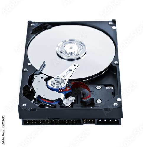 Hard drive insides photo