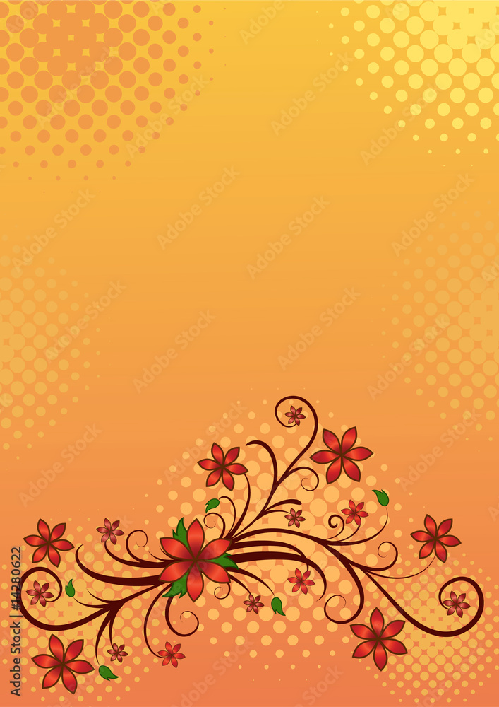 Floral vector background. Abstract design. Floral vector background. Abstract design.
