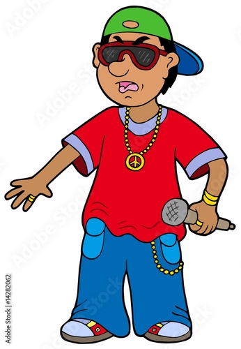 Cartoon rapper