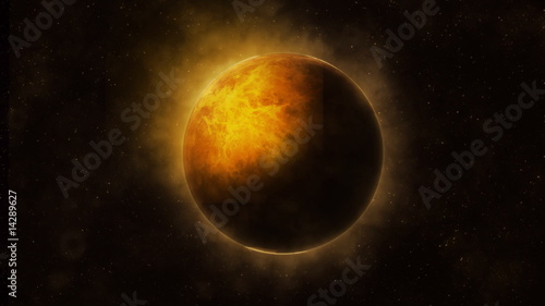 A high definition clip of an exploding Earth.