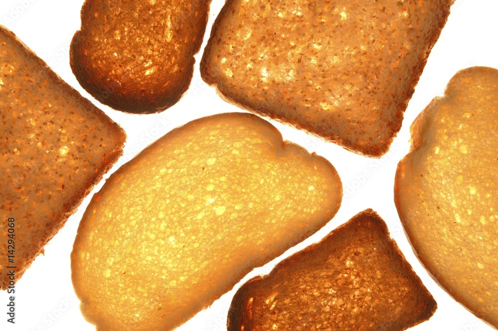 Bread varied slices on transparent background Bread varied slices on transparent background