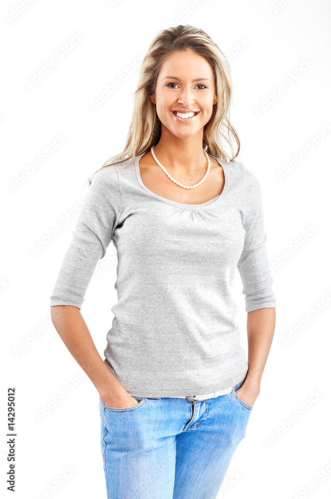 Beautiful smiling woman Beautiful smiling woman