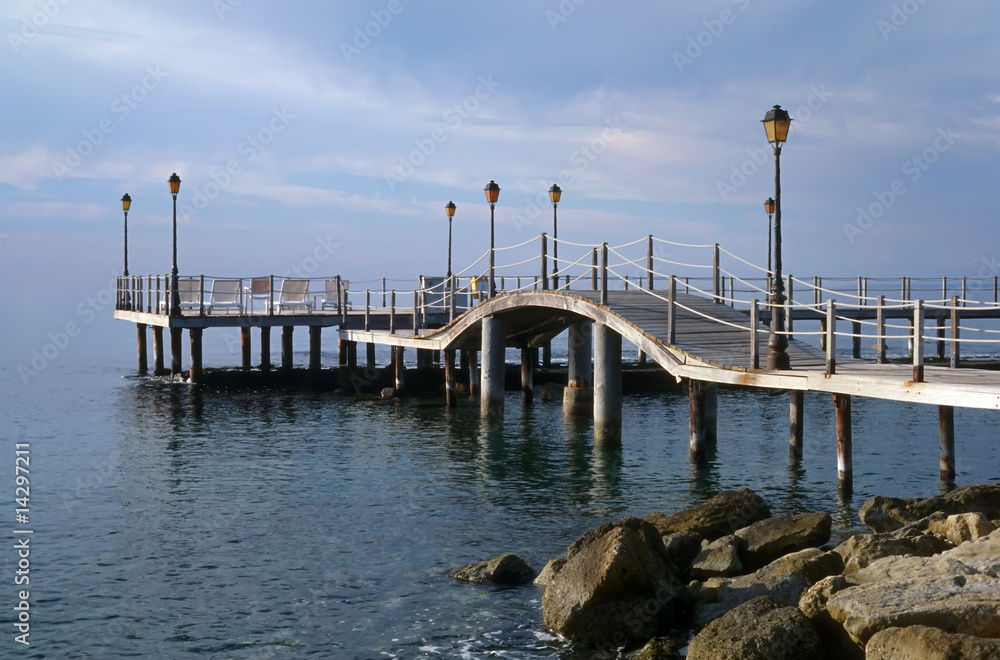 Bridge on seaside