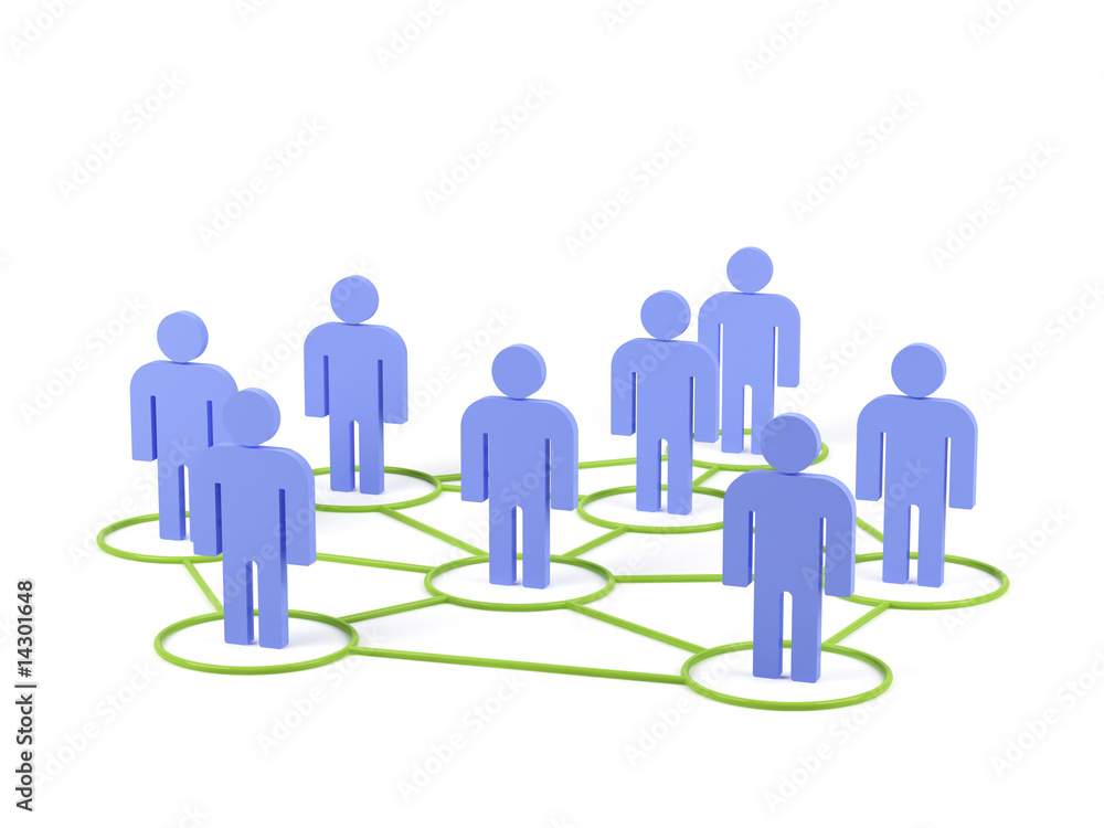 Human Connections. 3d image. Human Connections. 3d image.