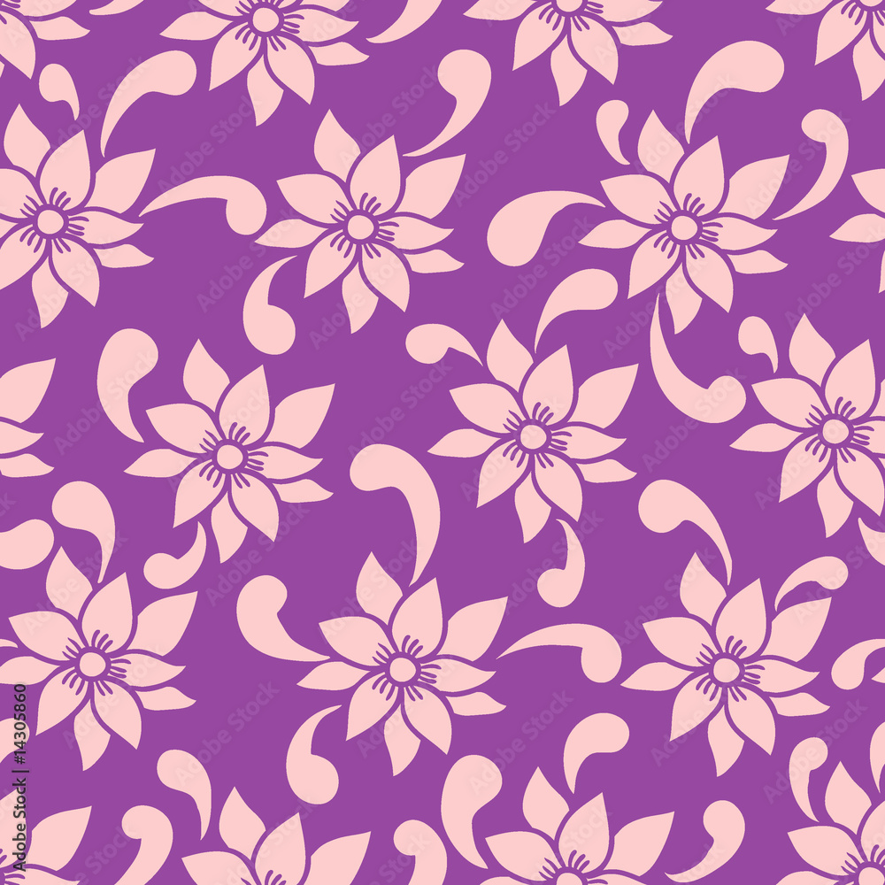 Stylish summer floral seamless pattern Stylish summer floral seamless pattern