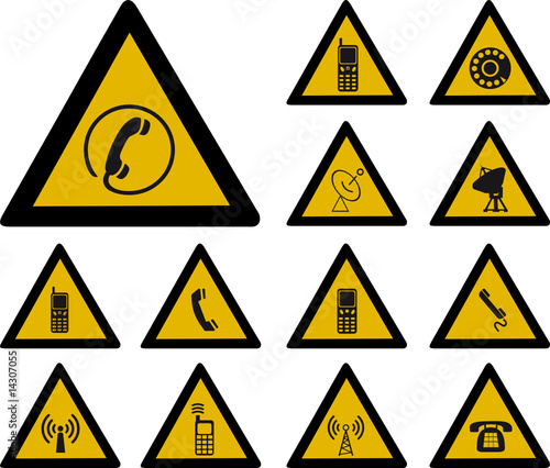 Communication warning sign