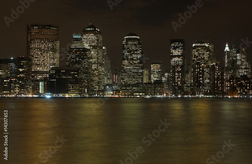 New York night downtown skyline © shuvro ghose