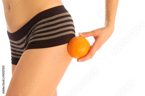 Girl with orange