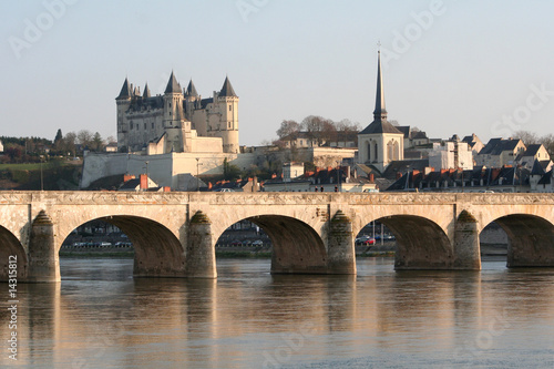 Pont et château de Saumur photo