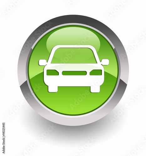 Car glossy icon photo