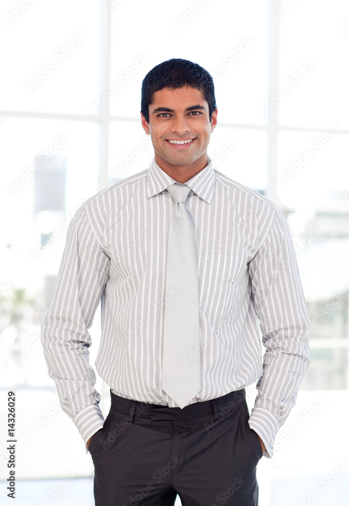 Businessman smiling at the camera Businessman smiling at the camera