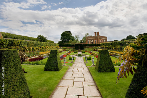 Formal gardens at Hampton Court