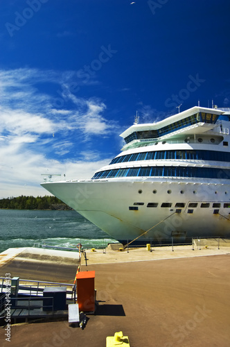 Cruise ship in the port