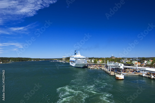 Cruise ship in Mariehamn