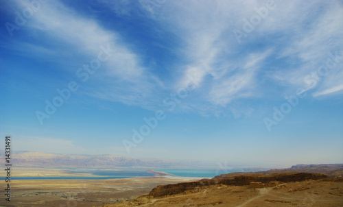 Dead sea view from Masada