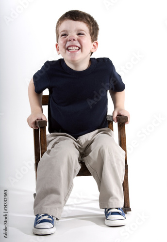 Happy young boy photo