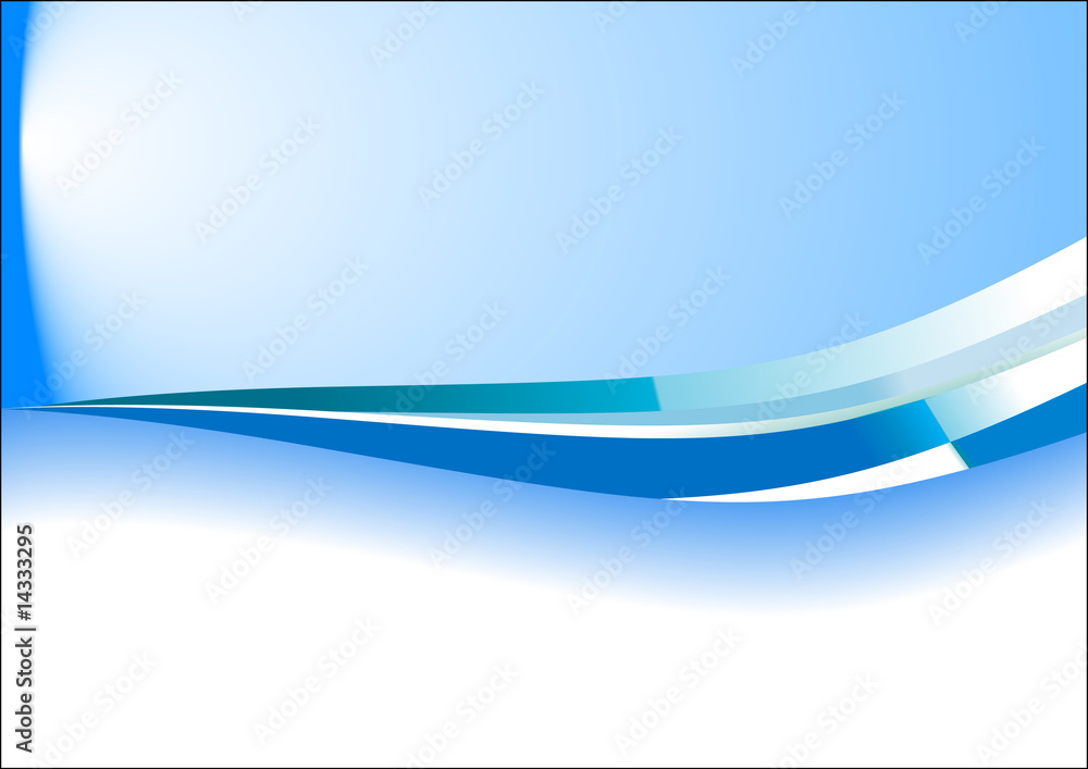 Obraz premium Crossing waves; clip-art