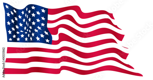 Wavy US flag