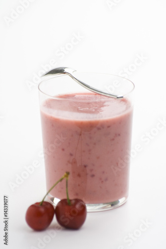 a delicious cherry milkshake