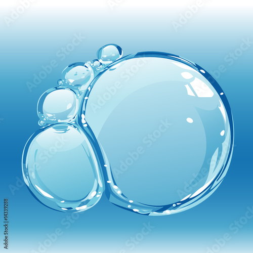 Composition of pure water bubbles