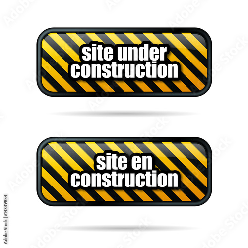 Site under construction = site en construction