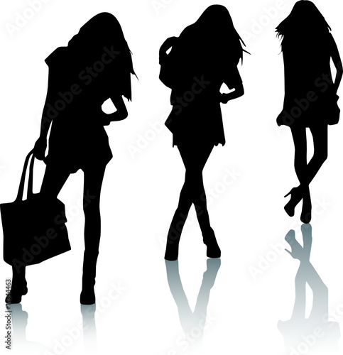silhouette fashion girls