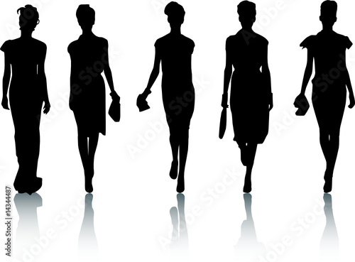 silhouette fashion girls