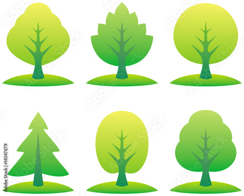 Vector trees illustration