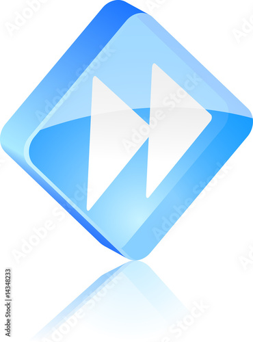 Free Download Forward glass button. Vector illustration. - GFXLoad