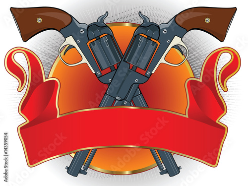 Sketches of tattoos or mascot on a theme of the wild West