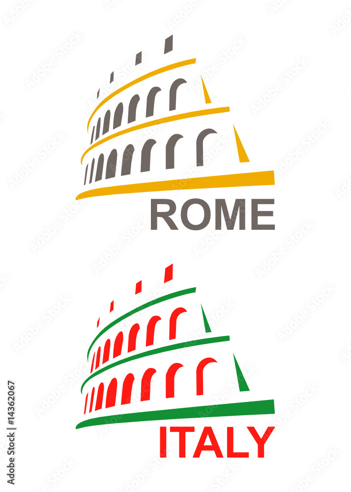 Fototapeta premium Italy and Rome