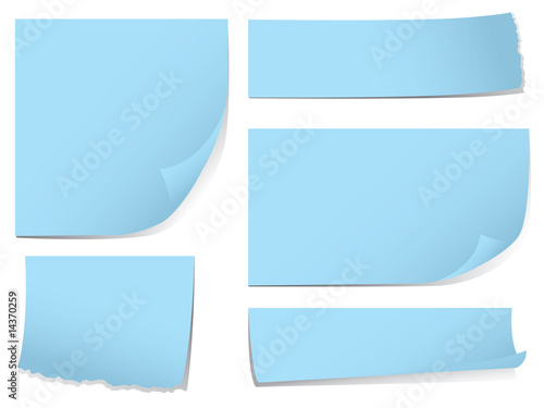 Sticky memo notes set