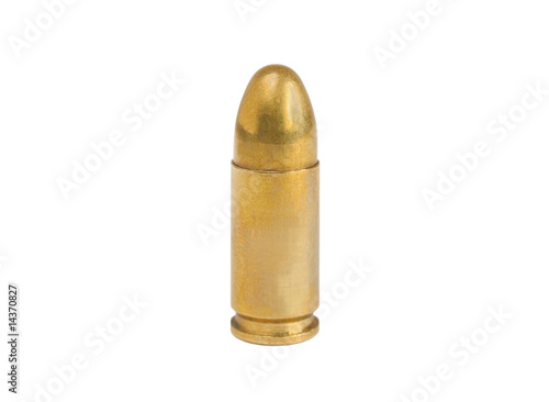 Wallpaper Mural 9mm bullet isolated on white Torontodigital.ca