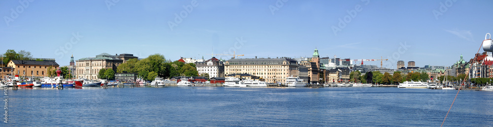 Fototapeta premium Panorama von Stockholm