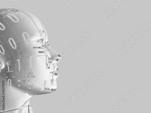 donna digitale, viso