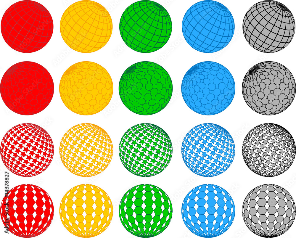 Vector disco ball collection; clip-art Vector disco ball collection; clip-art
