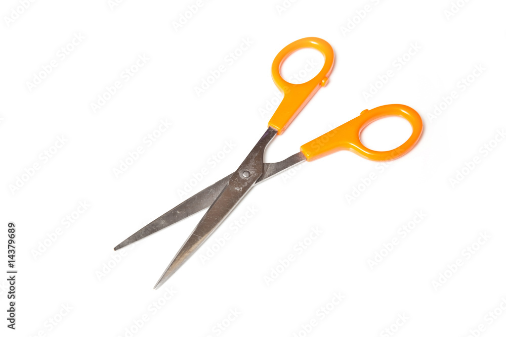 Scissors isolated on a white studio background. Scissors isolated on a white studio background.