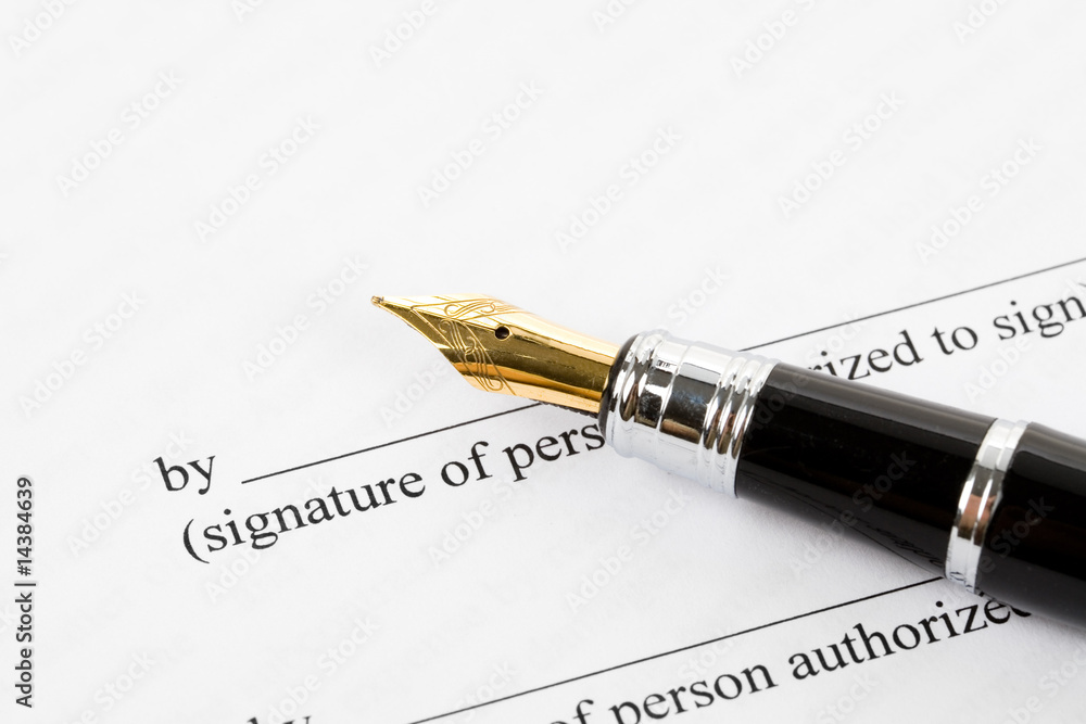 Fototapeta premium Business Contract