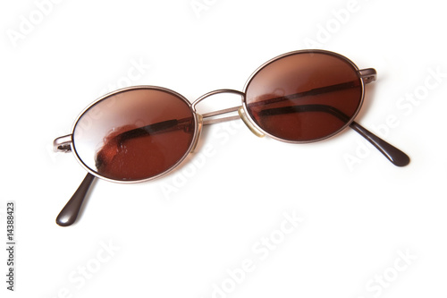 Sunglasses isolated on a white studio background.