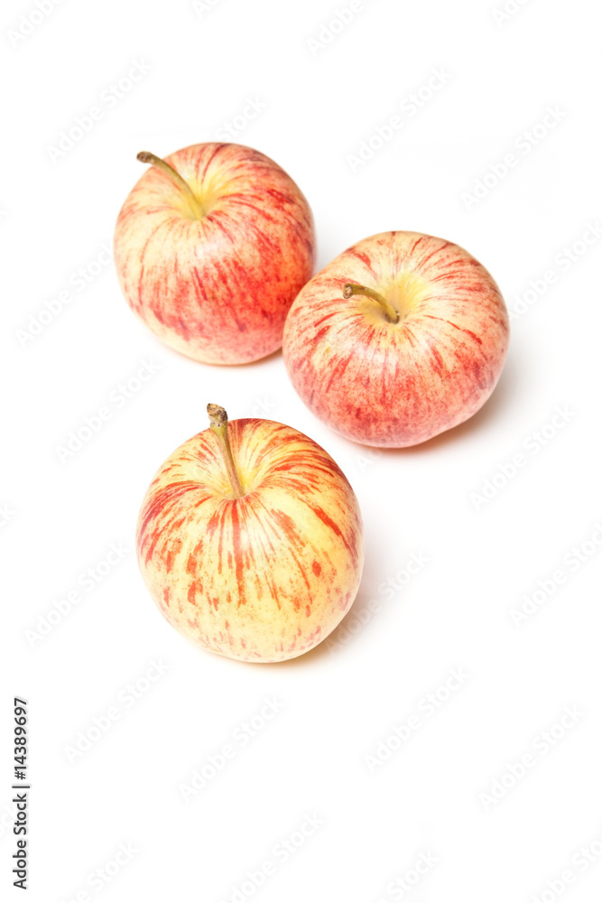 apples isolated on a white studio background. apples isolated on a white studio background.