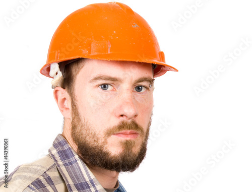 man with safety helmet