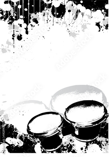drums poster background