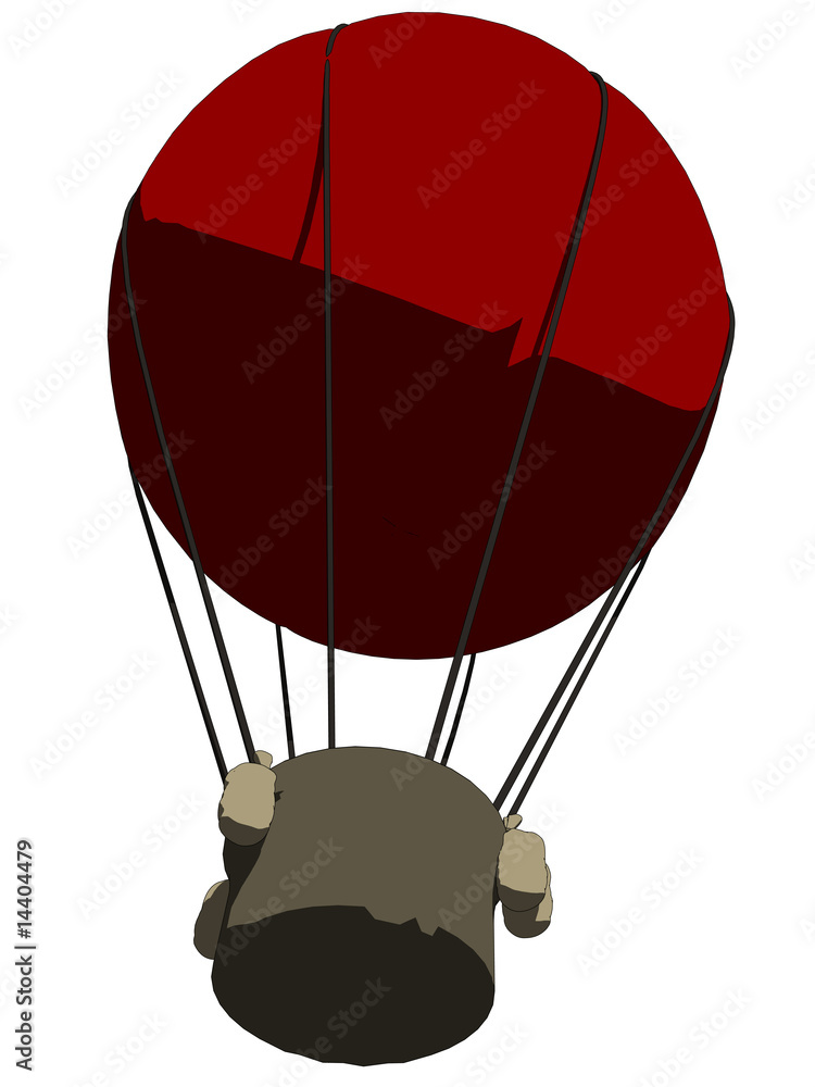 Obraz premium heißluftballon